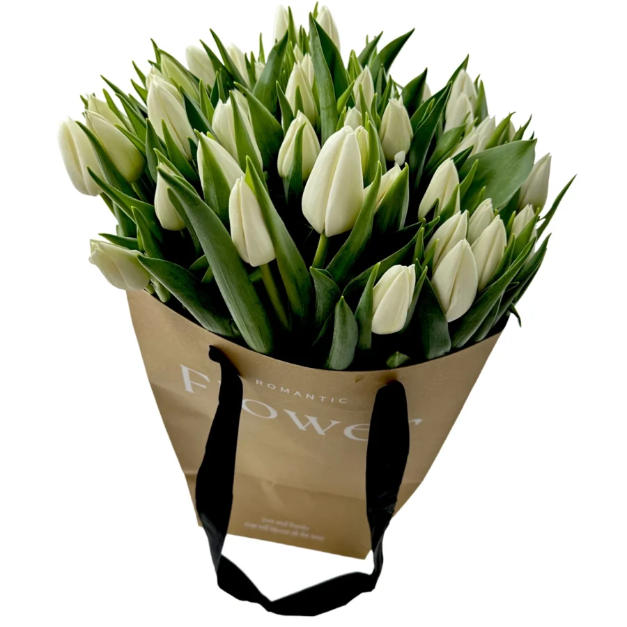 Tulipánova kytica biela - Image 3